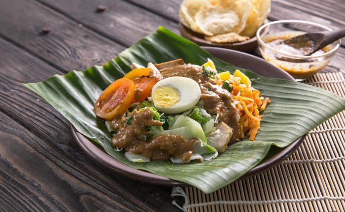 Traditional Indonesian food: gado-gado