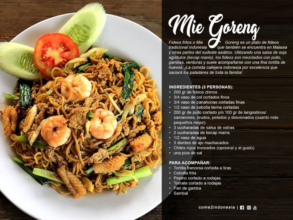 Mie goreng - Comida tradicional de Indonesia
