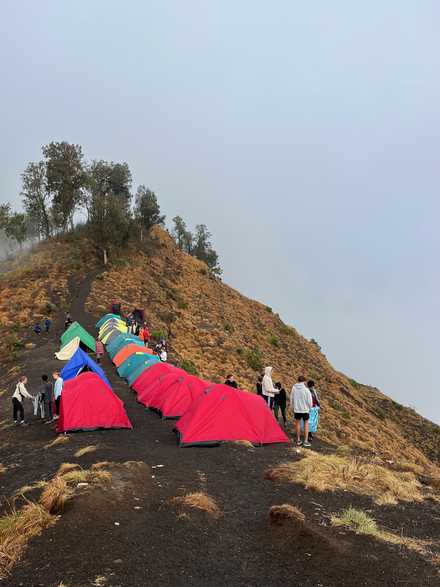 Campamento base Monte Rinjani