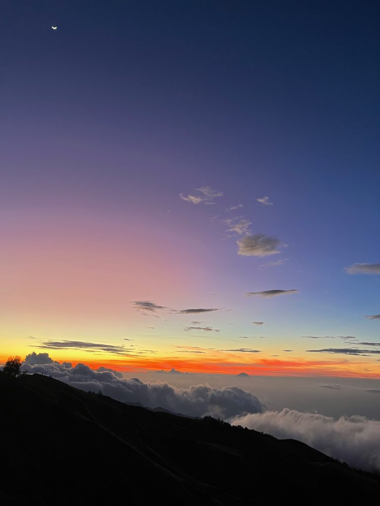 Mount Rinjani sunset