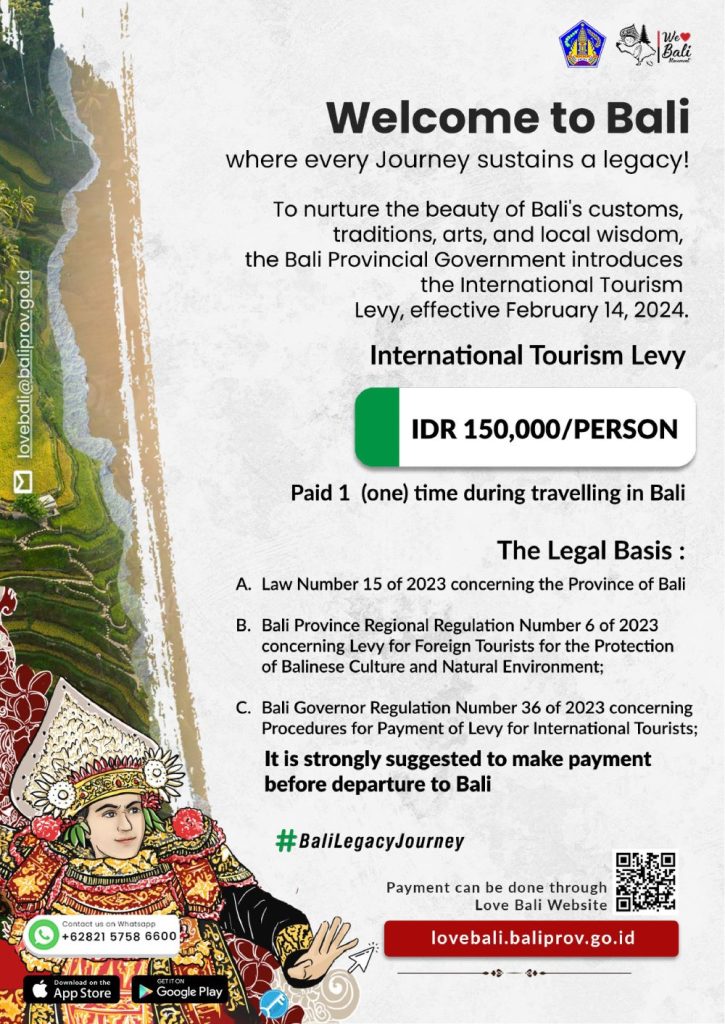 indonesia tourist tax